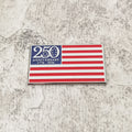 2Pcs 3D Metal American Flag 250th Anniversary 1776–2026 Emblem