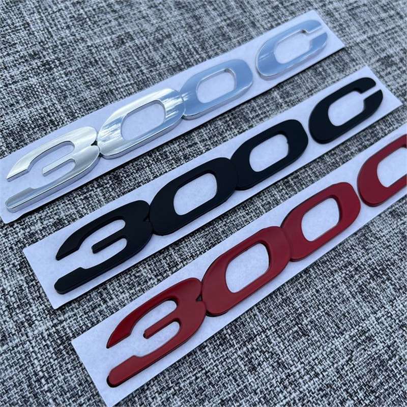 1Pc 3D Metal 300C Rear Trunk Emblem Badge