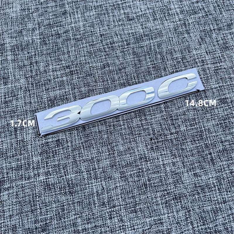 1Pc 3D Metal 300C Rear Trunk Emblem Badge