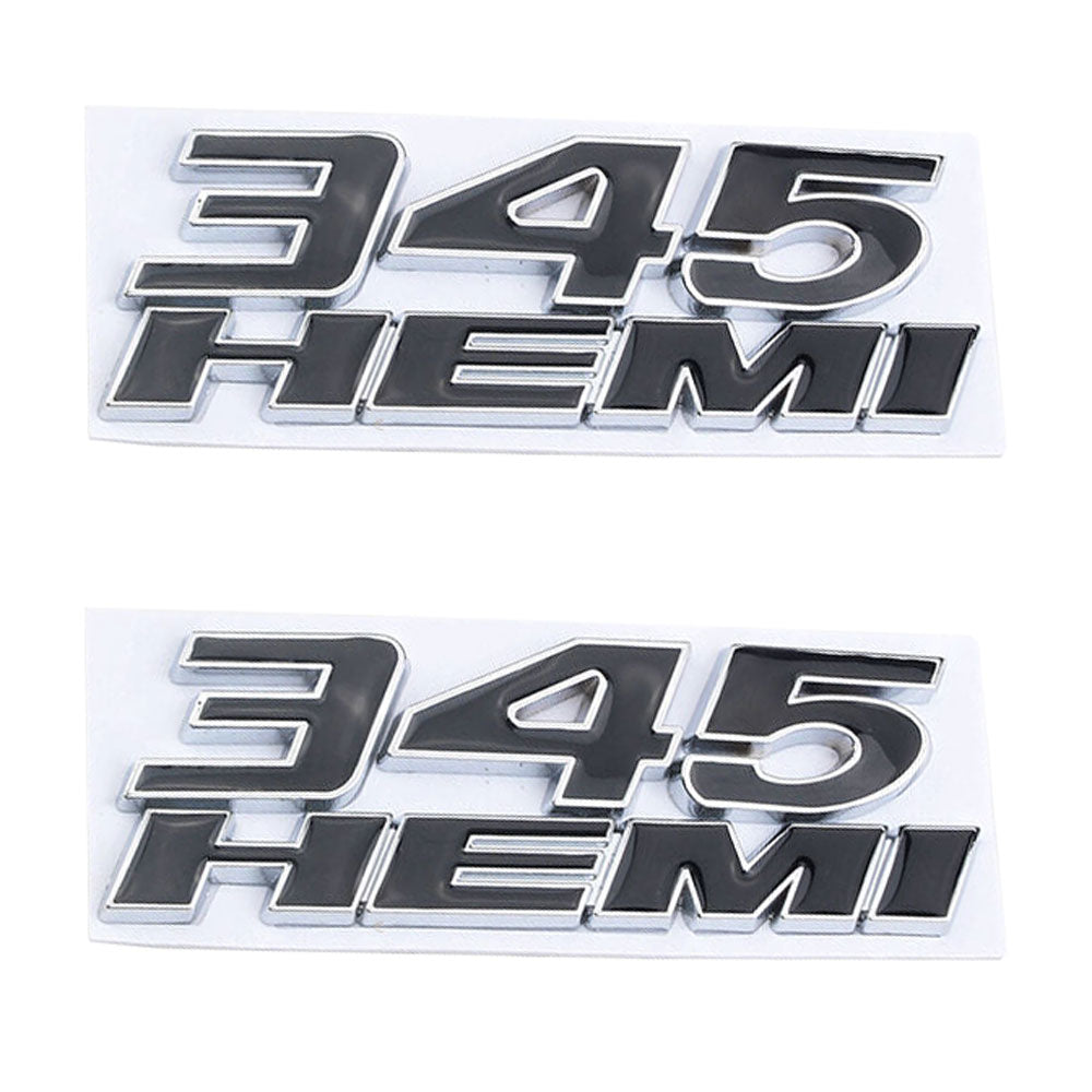 2Pcs 345 HEMI Badge Emblems