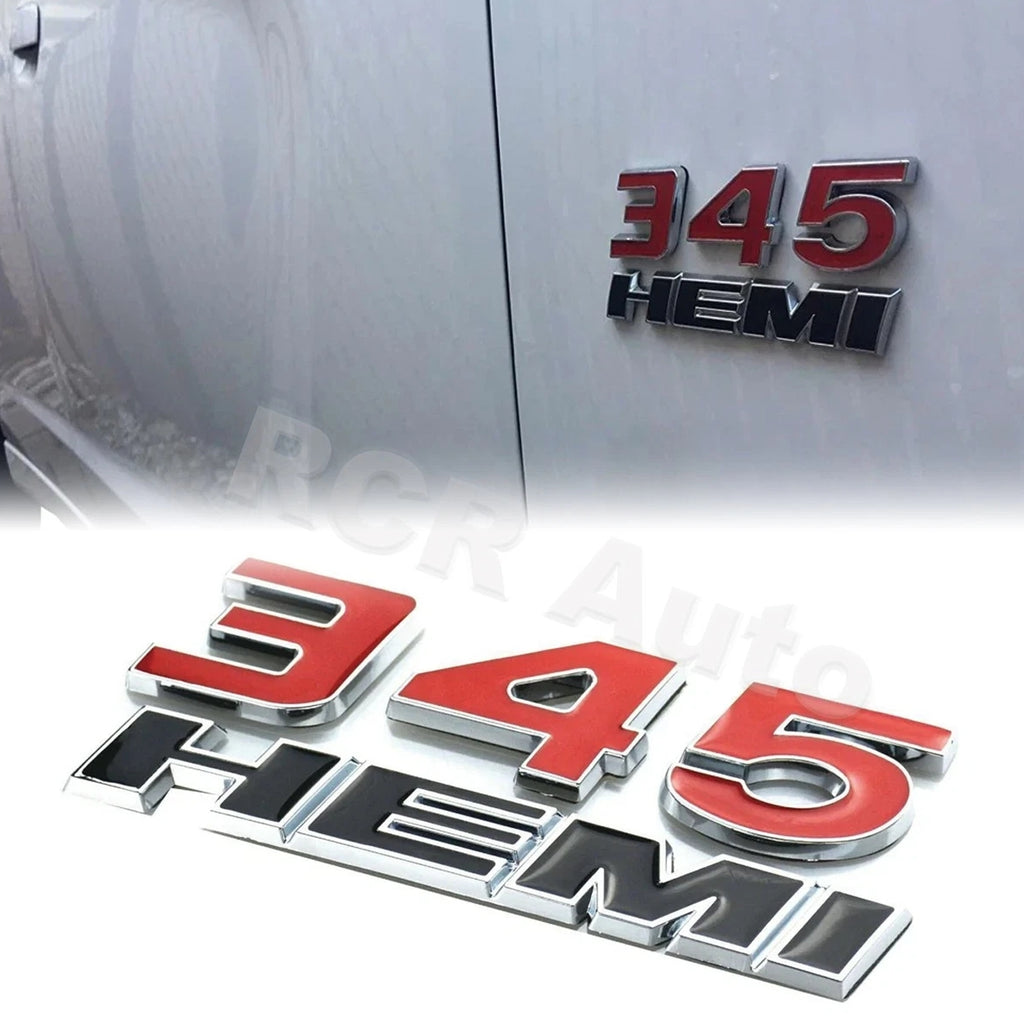 2Pcs 345 HEMI Badge Emblems