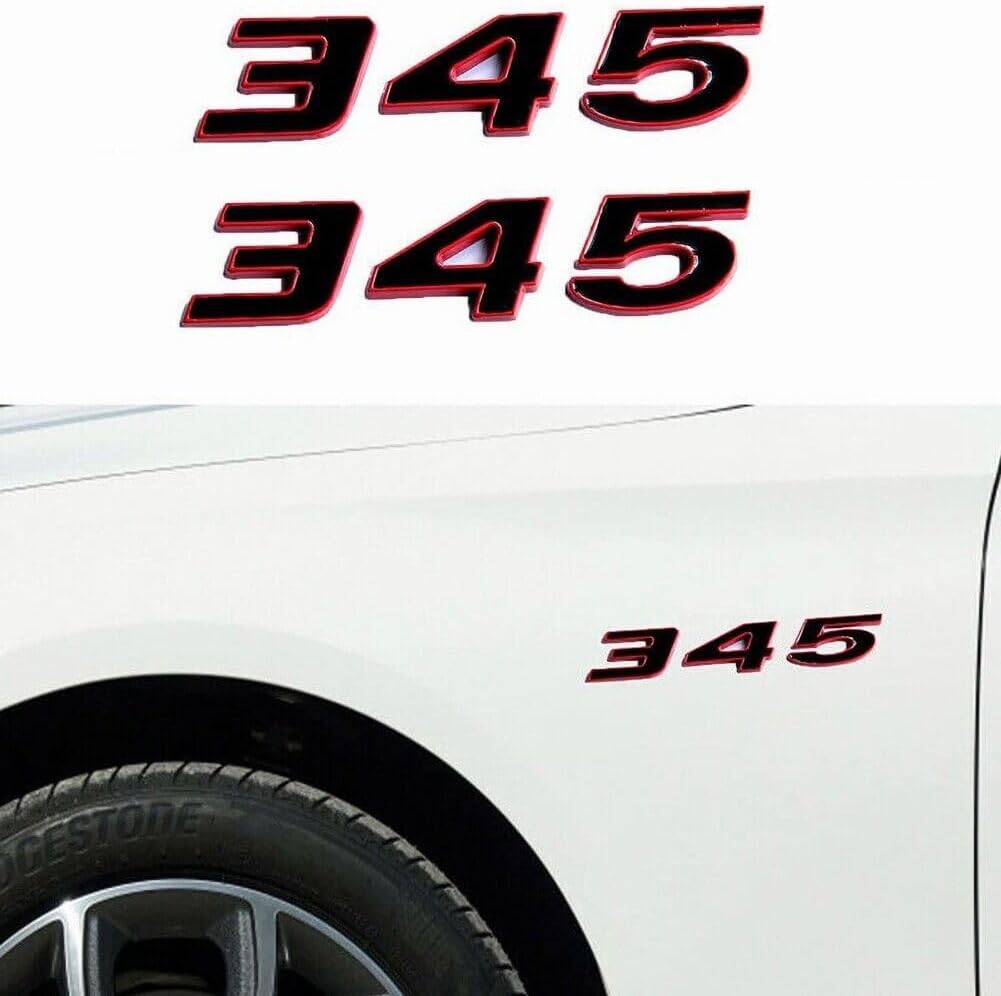 2Pcs 345 Emblems