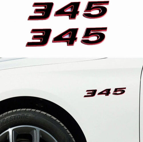 2Pcs 345 Emblems