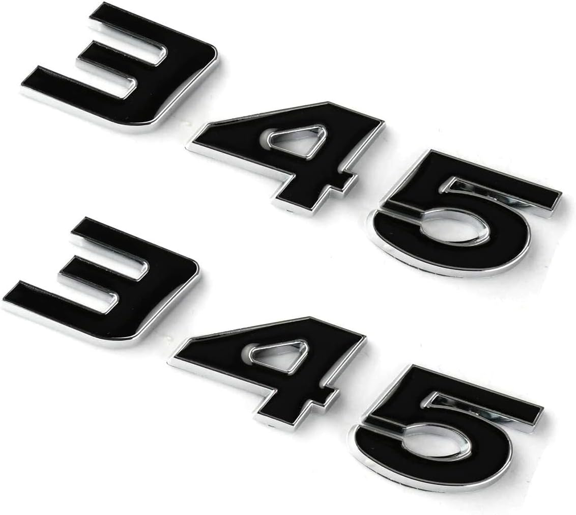 2Pcs 345 Emblems