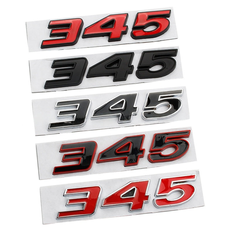 2Pcs 345 Emblems