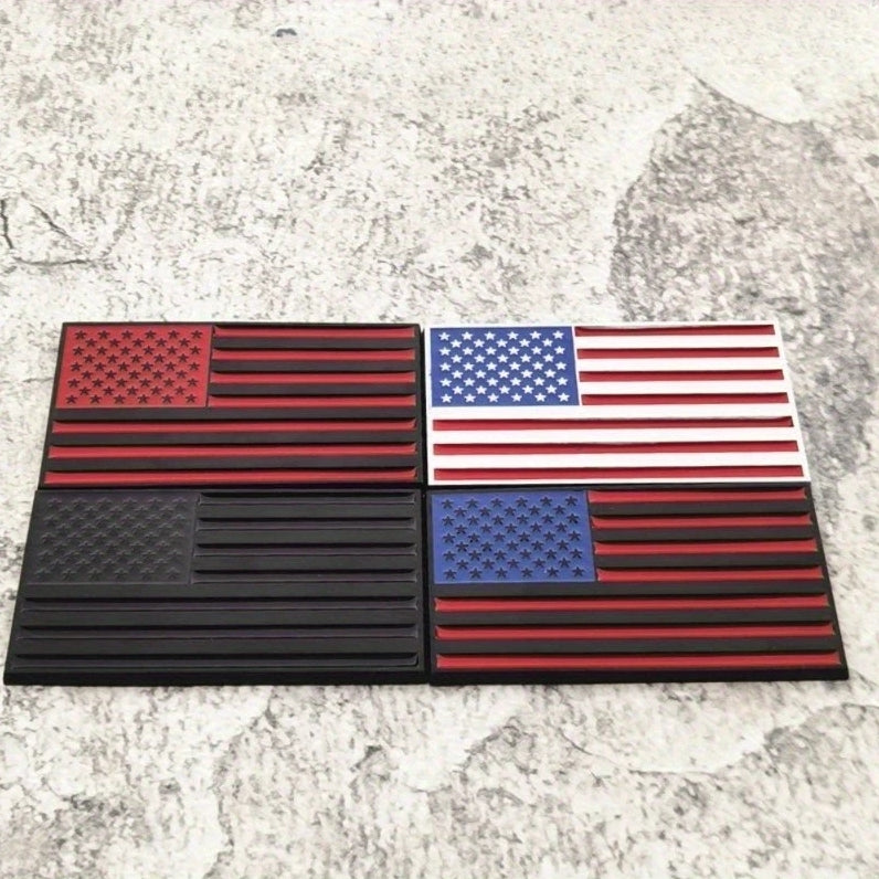 3D American Stars and Stripes Badge | 2Pcs