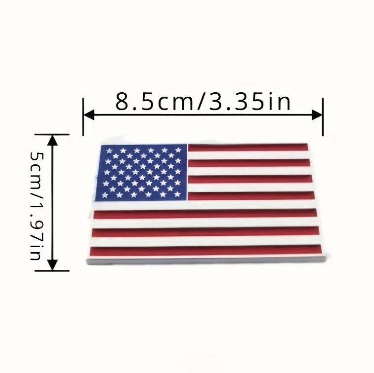 3D American Stars and Stripes Badge | 2Pcs