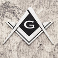 3D Metal Freemason Square and Compasses Car Emblem