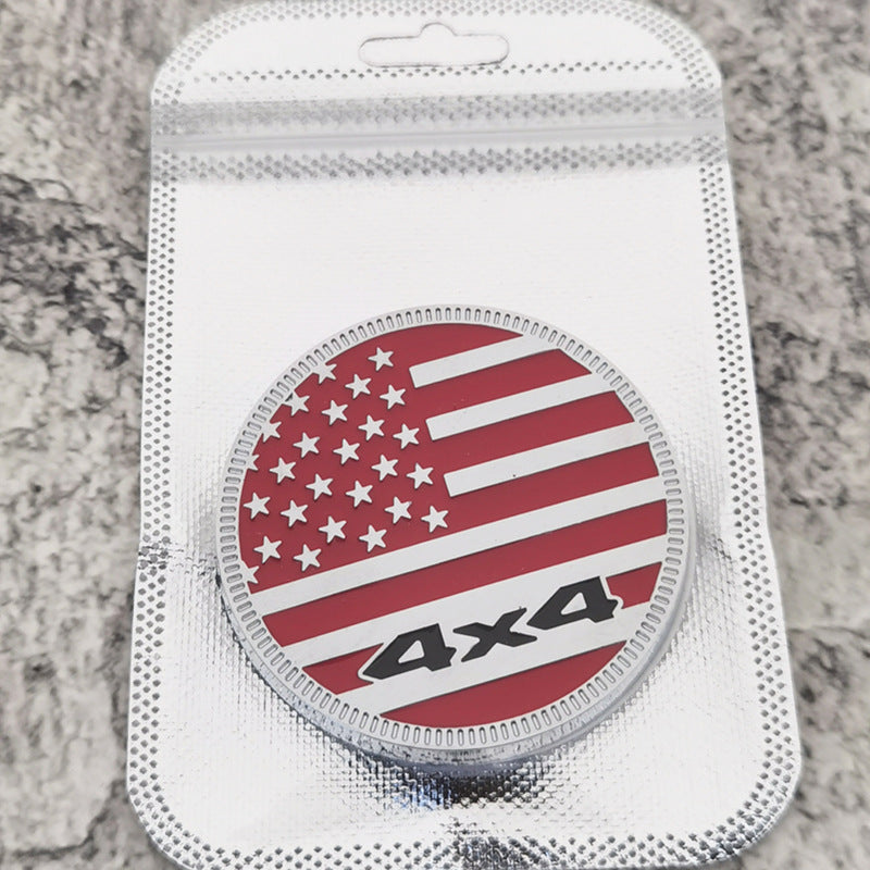 4x4 American Flag Rated Badge | 2Pcs