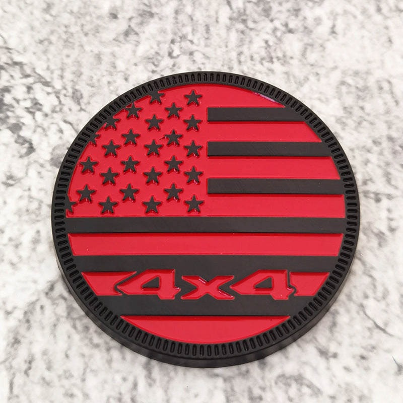 4x4 American Flag Rated Badge | 2Pcs