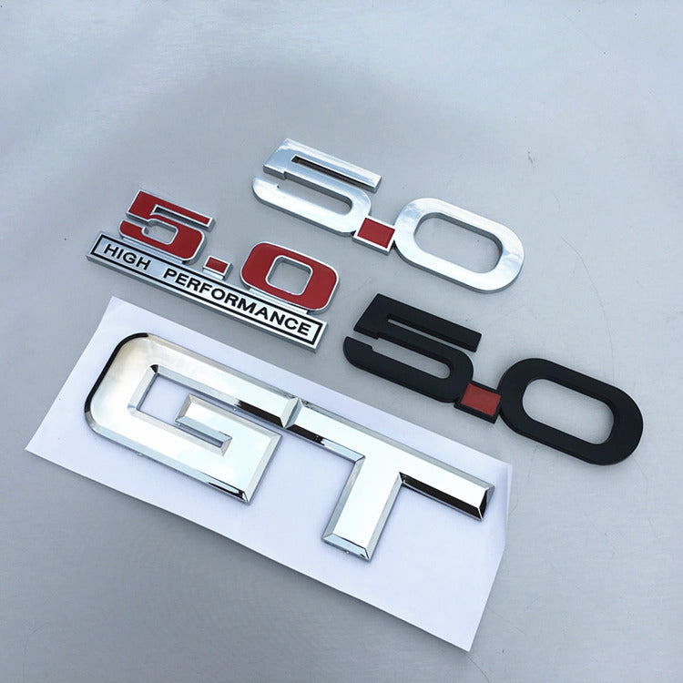 3D Metal 5.0L / GT Performance Emblem Badges