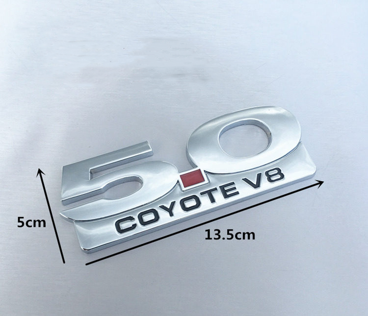 3D Metal 5.0L / GT Performance Emblem Badges