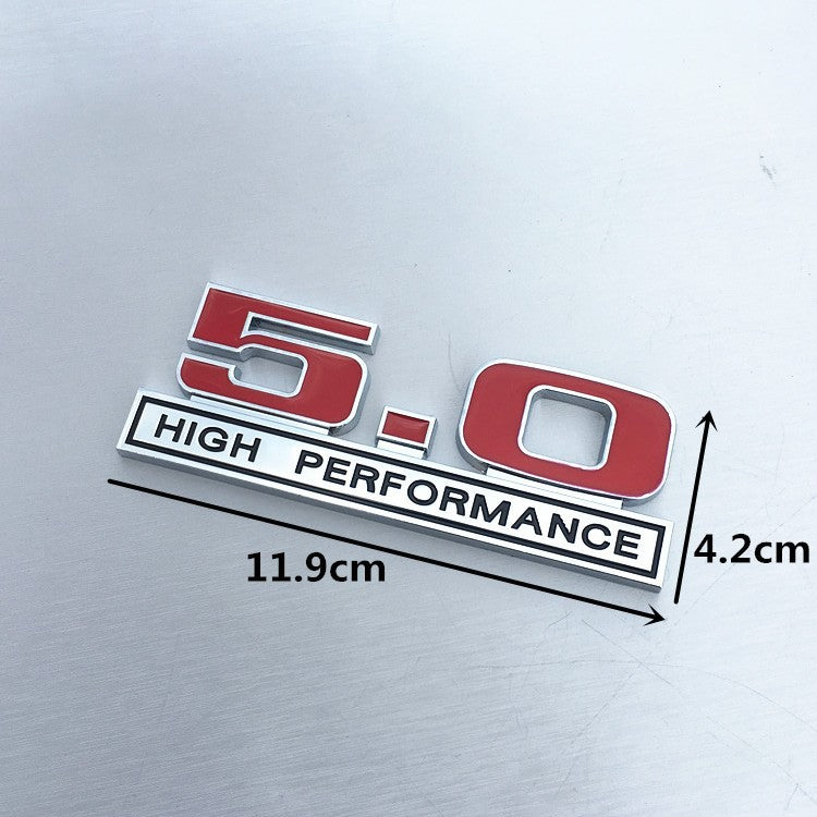 3D Metal 5.0L / GT Performance Emblem Badges