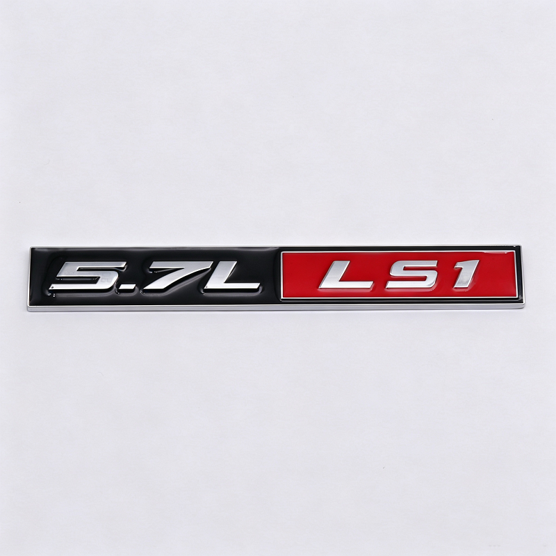 2Pcs Universal 5.7L LS1 Aluminum Emblem Badges