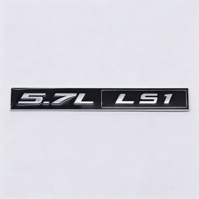 2Pcs Universal 5.7L LS1 Aluminum Emblem Badges