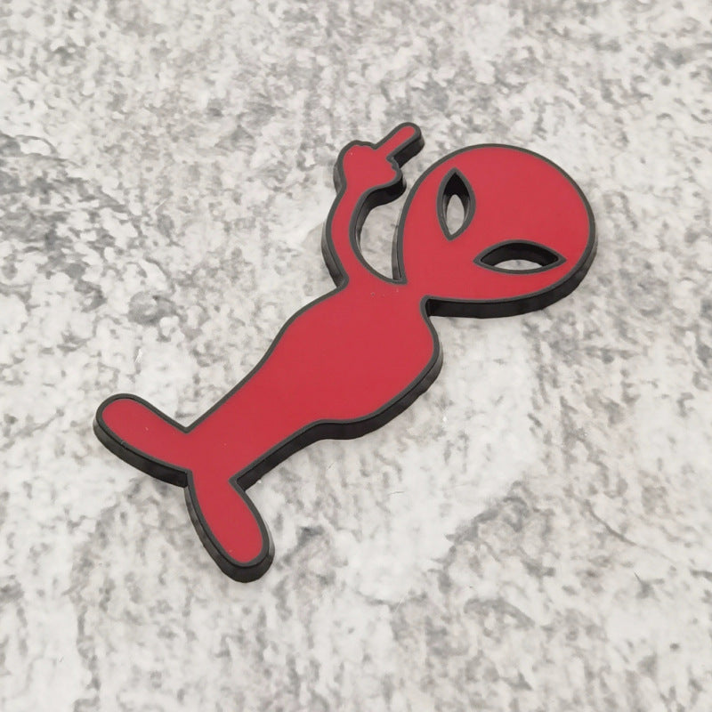 Alien 3D Metal Badge