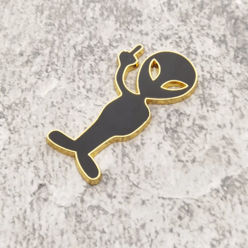 Alien 3D Metal Badge
