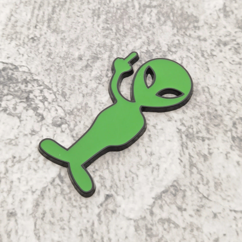 Alien 3D Metal Badge