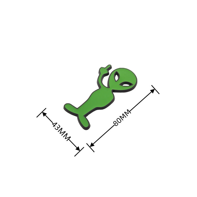 Alien 3D Metal Badge