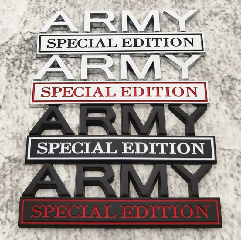 Army Special Edition 3D Metal Badge | 2Pcs