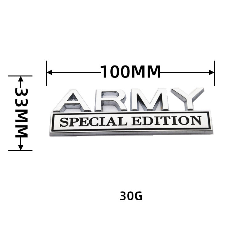 Army Special Edition 3D Metal Badge | 2Pcs
