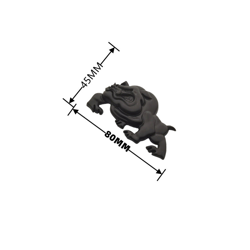 3D Evil Dog Car Decal Set  | 2Pcs