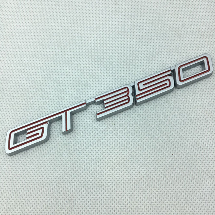 1Pc Premium 3D Metal GT350 Side Fender Rear Emblem