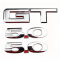 3Pcs 3D Metal GT 5.0 Emblem Badge