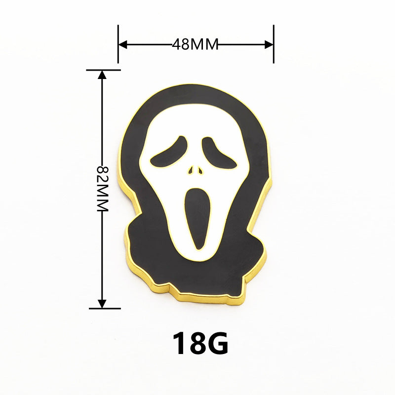 Ghostface 3D Metal Badge