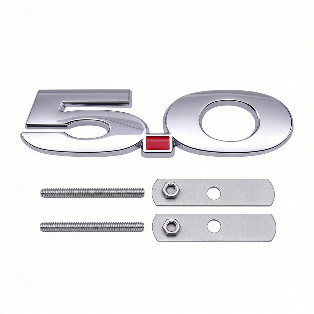 1Pc 3D Metal 5.0 Grille Emblem Badge