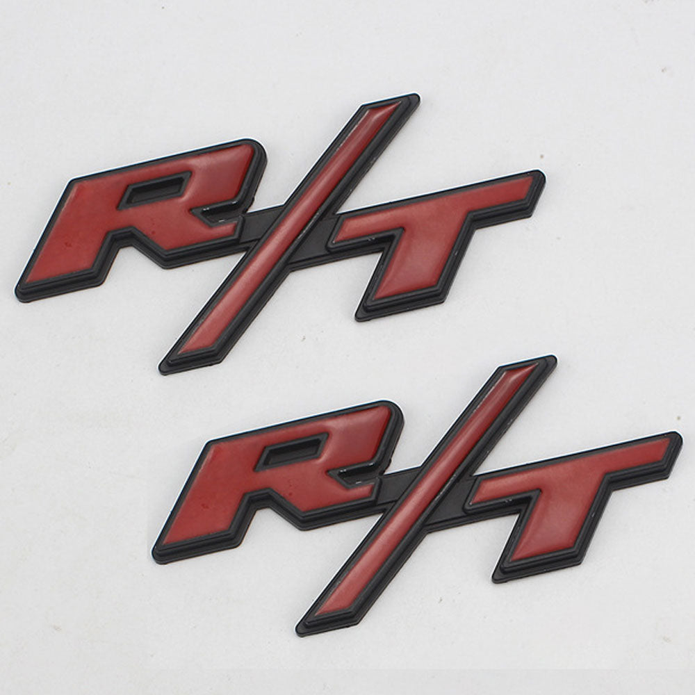 2Pcs 3D Metal R/T Emblem Badge Set