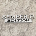 2Pcs 3D Metal SEMPER FI EDITION Car Emblem