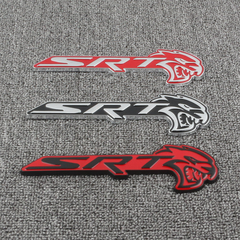1Pc 3D SRT Hellcat Grille Emblem Badge