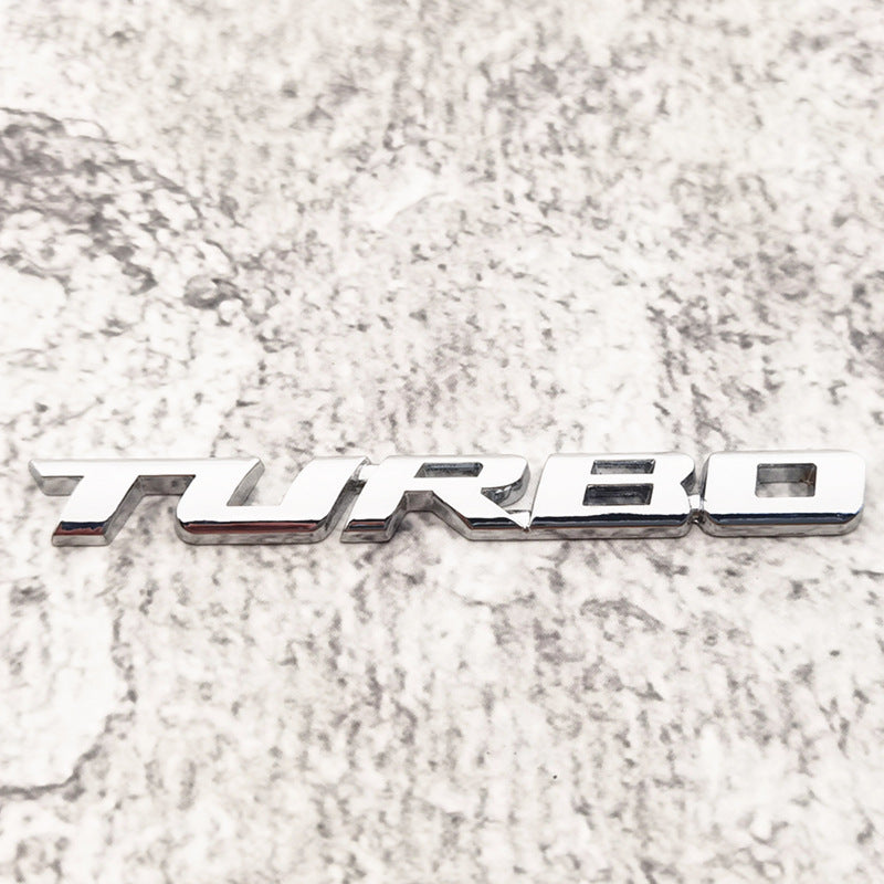 Universal TURBO Metal Decal