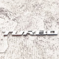Universal TURBO Metal Decal