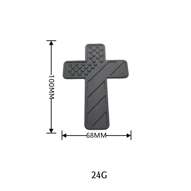 US American Flag Cross Emblem | 2Pcs