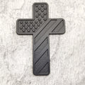 US American Flag Cross Emblem | 2Pcs