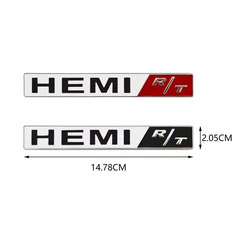 3D Metal HEMI R/T Emblem Badge