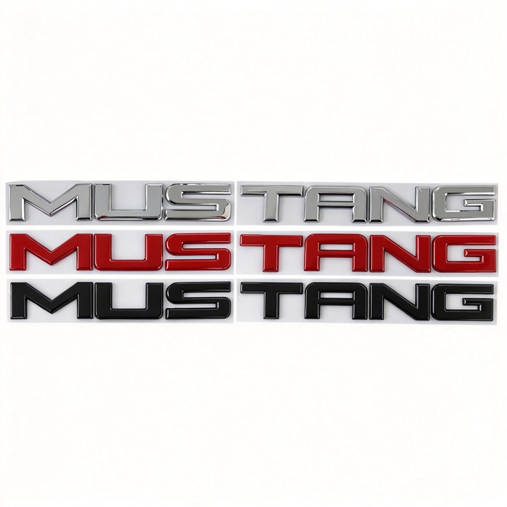 1Pc 3D Metal GT350 Cobra MUSTANG Rear Trunk Emblem