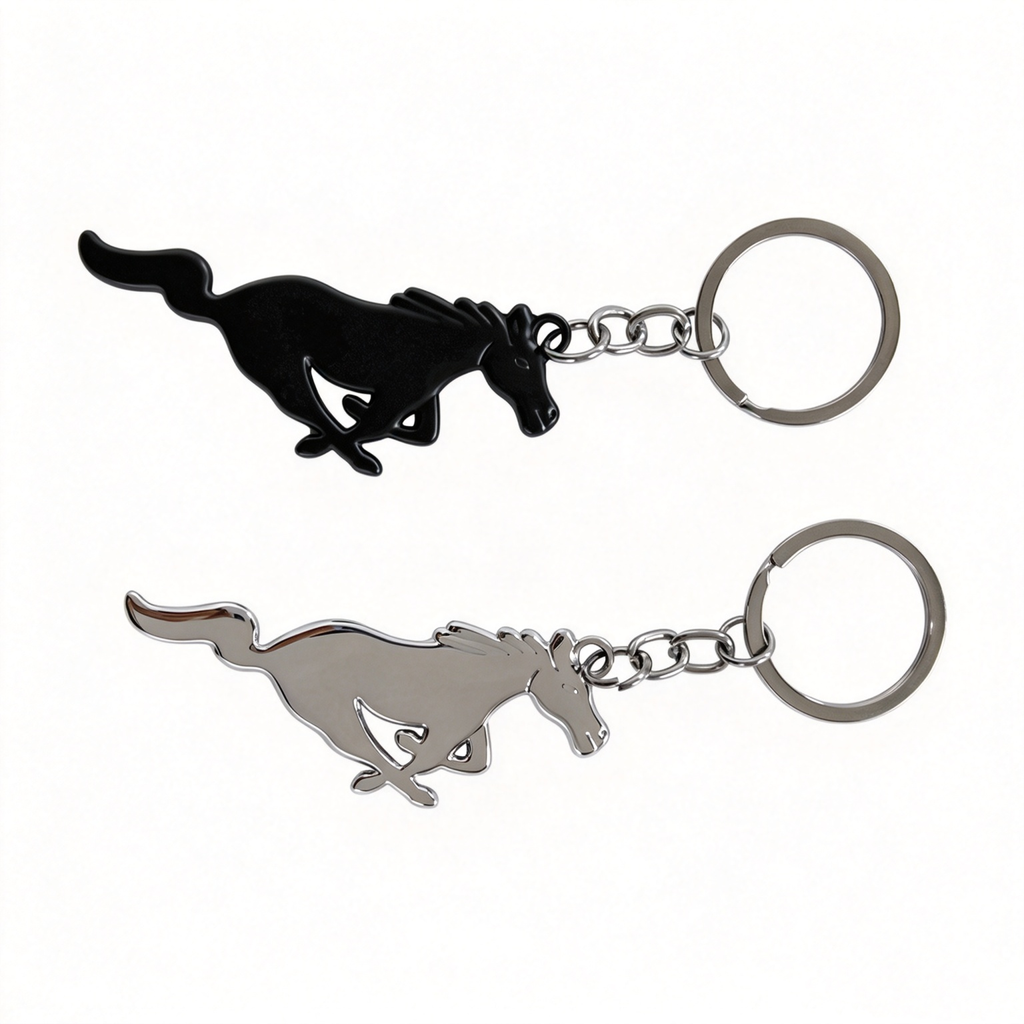 1Pc Mustang Running Horse Keychain