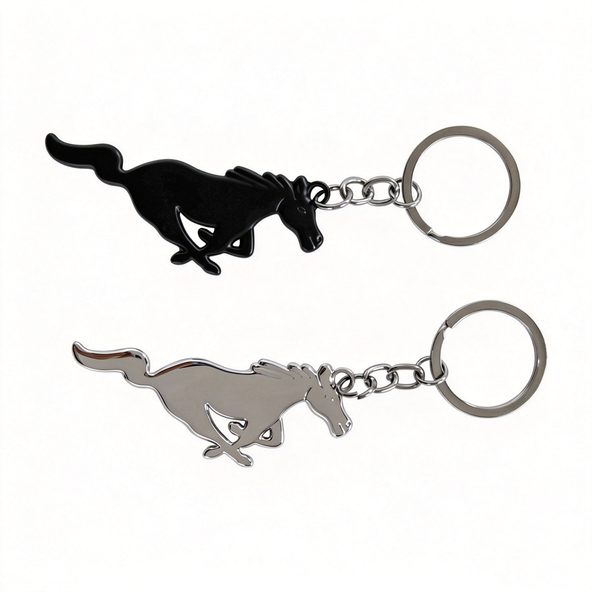 1Pc Mustang Running Horse Keychain