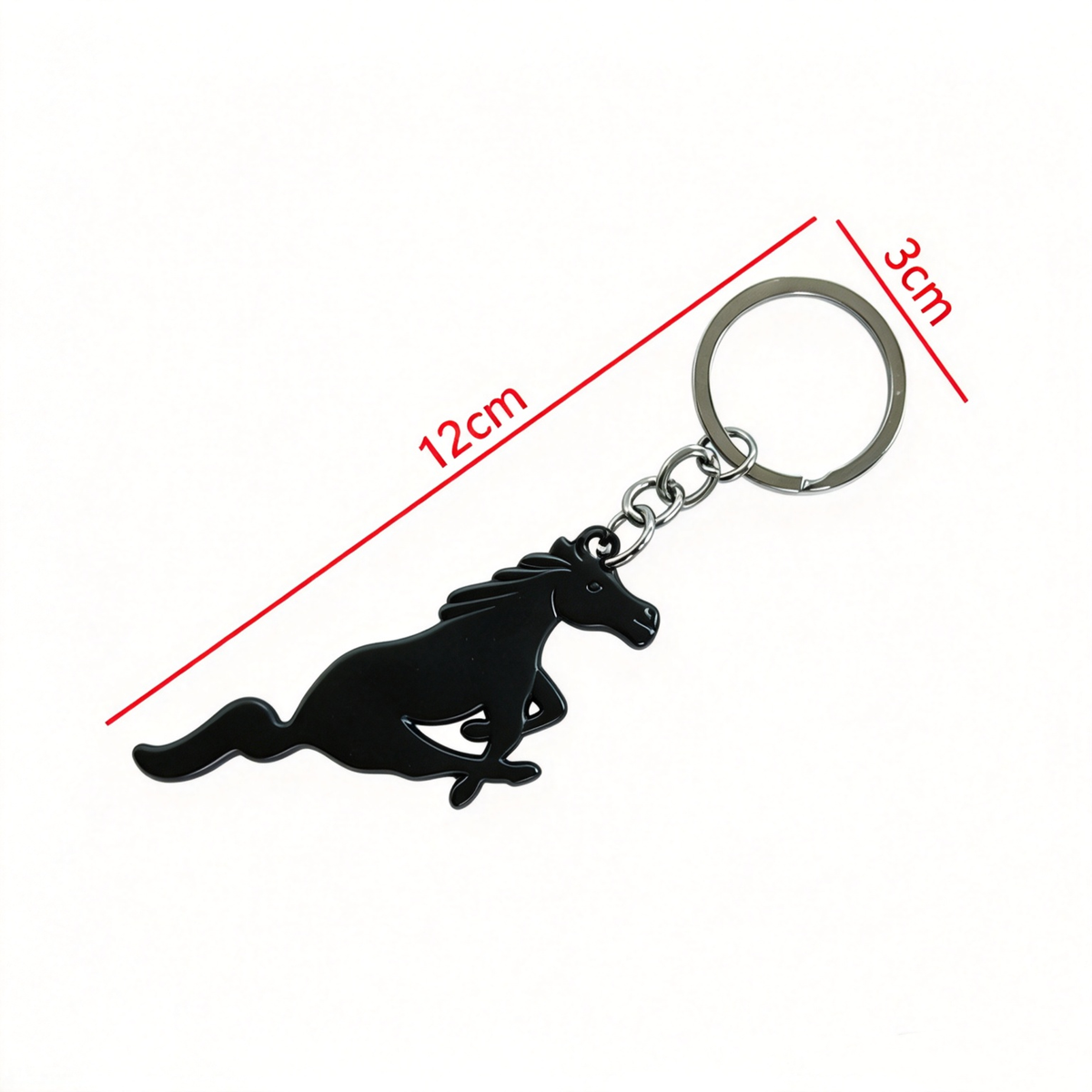1Pc Mustang Running Horse Keychain